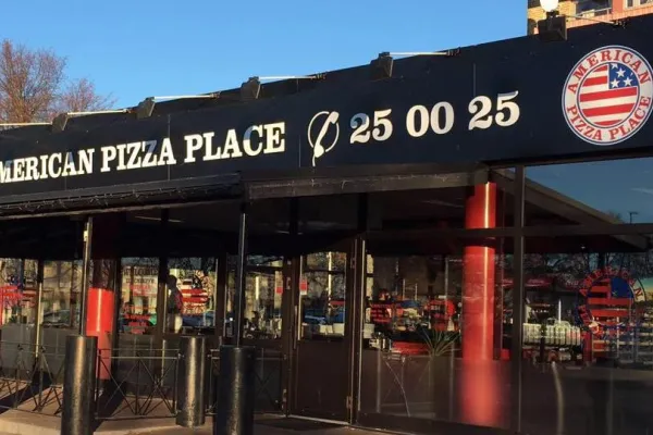 American pizza place halal restaurant in Sandviken