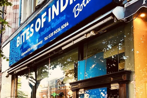 Bites of India Botanic halal restaurant in Belfast