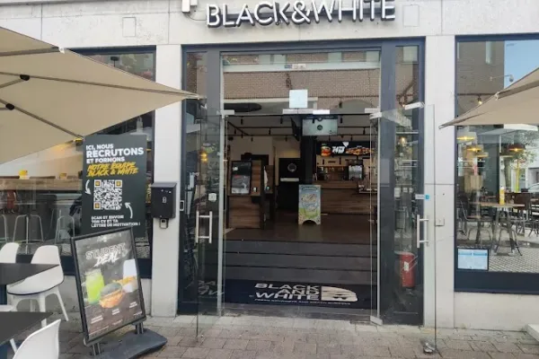 Black & White Burger La Louvière halal restaurant in La Louvière