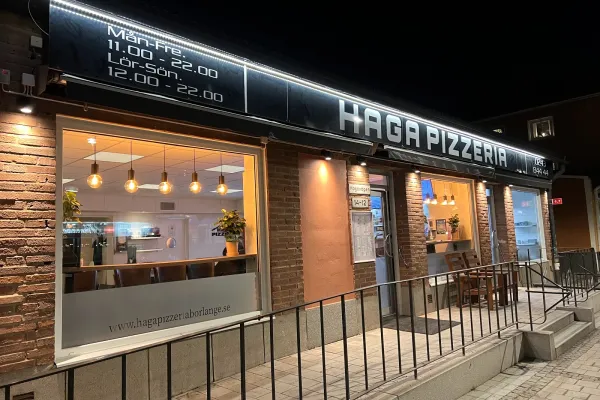 Haga Pizzeria halal restaurant in Borlänge