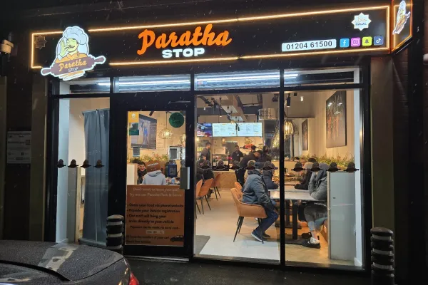 Paratha Stop halal restaurant in Bolton