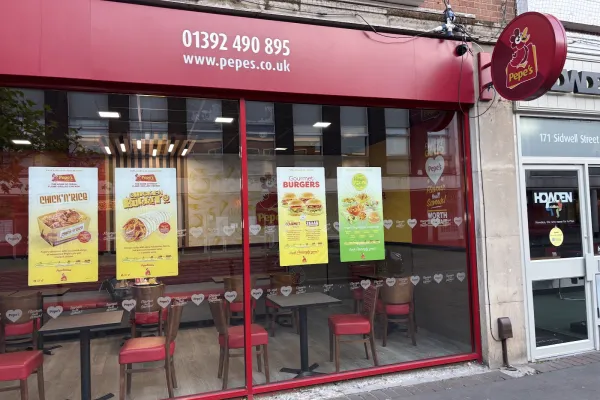 Pepe's halal restaurant in Exeter