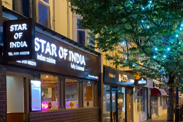Star Of India halal restaurant in South Shields